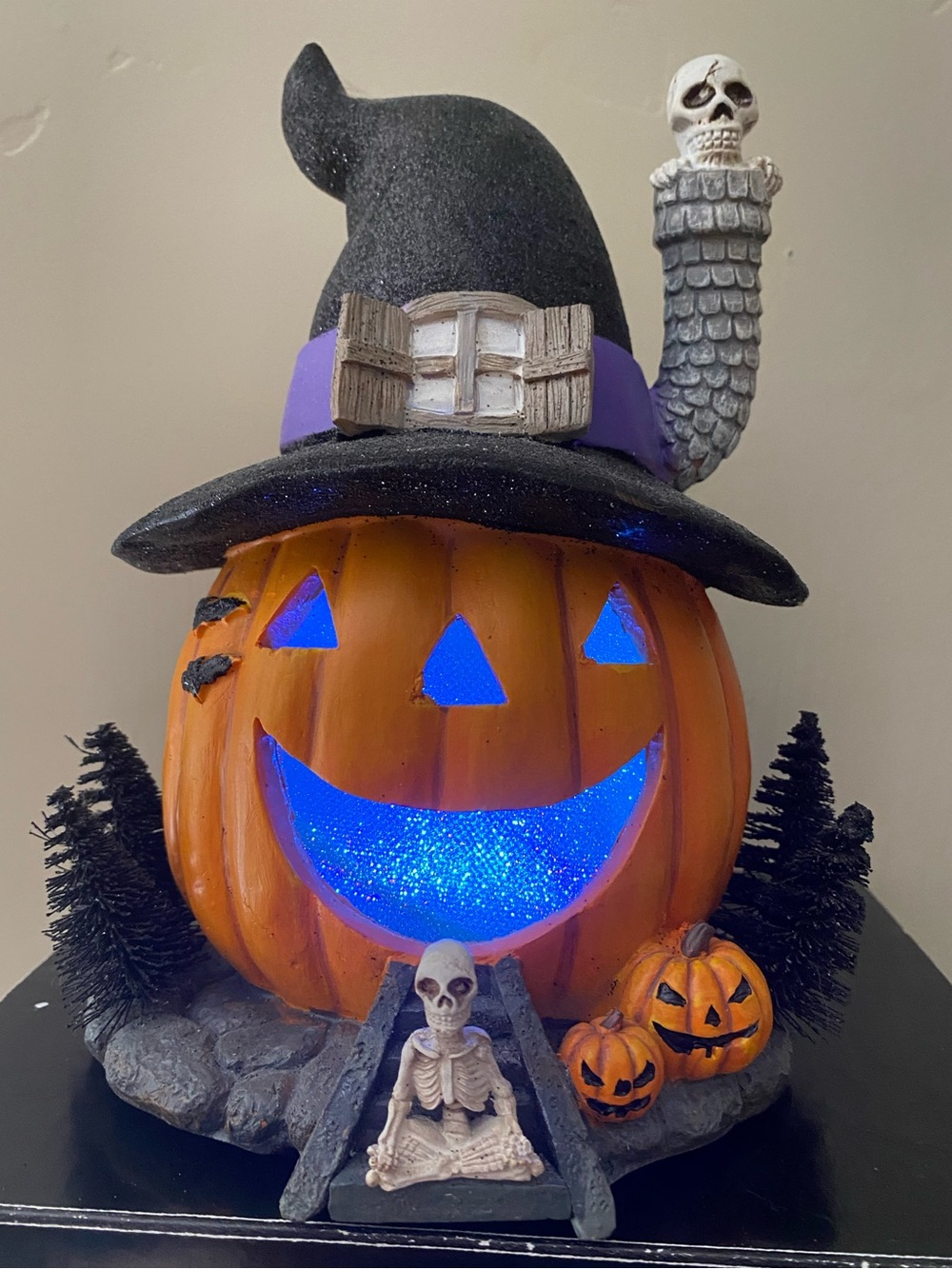 Halloween Haunted House Pumpkin Tombstone retro vintage style light decoration